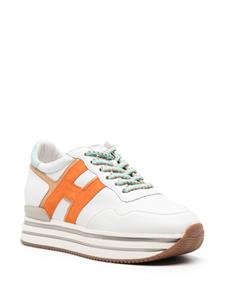 Hogan Midi H222 leren sneakers - Wit