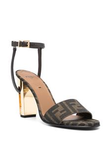 FENDI Cassandra sandalen met monogram - Bruin