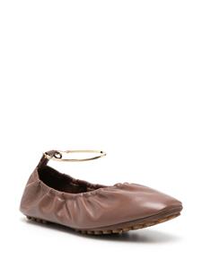 FENDI Leren ballerina's - Bruin