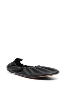 The Row Leren ballerina's - Zwart