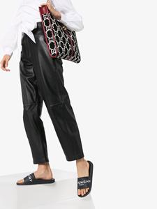 Givenchy Slippers met logoprint - Zwart