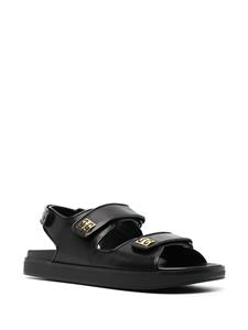 Givenchy Sandalen met logoplakkaat - Zwart