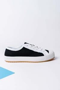 Komrads Herren vegan Sneaker Icns Spartak Schwarz Und Weiß
