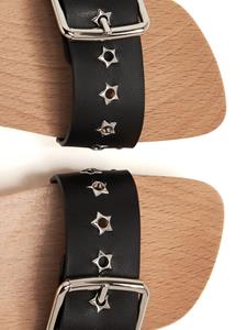 Stella McCartney Elyse stud-embellished slides - Zwart