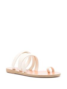 Ancient Greek Sandals Gordia leren muiltjes - Wit