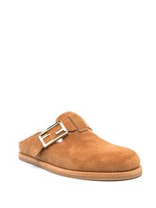 FENDI Feel suède slippers - Bruin