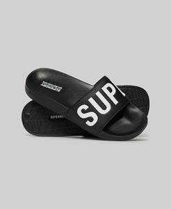 Superdry Vrouwen Vegan Core Badslippers Zwart