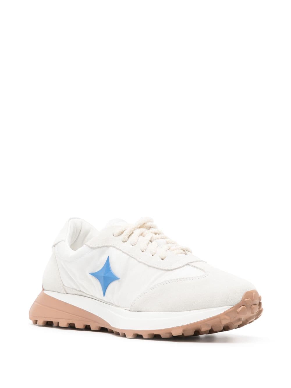 Madison.Maison Star suede-trimmed sneakers - Wit