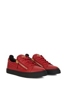 Giuseppe Zanotti Frankie sneakers met rits - Rood