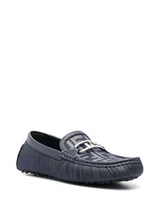 FENDI Loafers met logoplakkaat - Blauw
