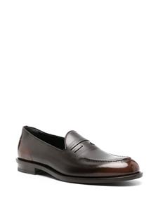 FENDI Lakleren loafers met FF-reliëf - Bruin