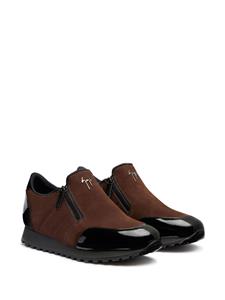Giuseppe Zanotti Idle Run suede zip-up loafers - Bruin