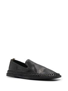 Officine Creative Loafers met opvallend stiksel - Zwart