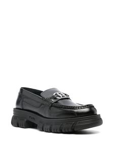 Karl Lagerfeld Loafers met logoplakkaat - Zwart