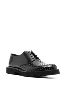 Paul Smith perforated-detail leather derby shoes - Zwart