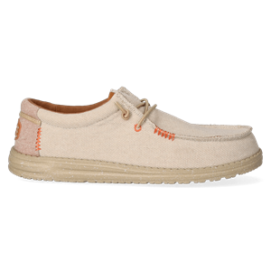 HEYDUDE Instappers Heren Wally Coastline Jute Beige Katoen