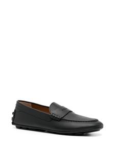 Bally Leren loafers met logoplakkaat - Zwart