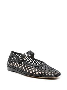 Le Monde Beryl woven-leather ballerina shoes - Zwart