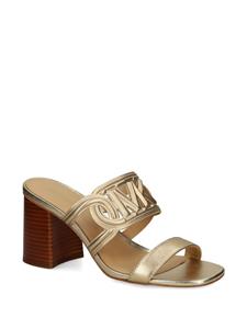 Michael Michael Kors logo-patch leather sandals - Goud