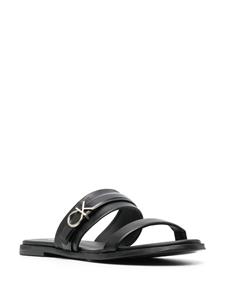 Calvin Klein Leren sandalen - Zwart