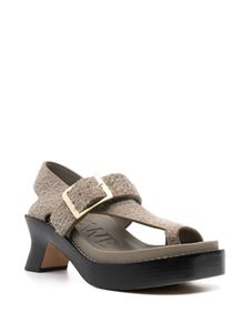 LOEWE Ease 90mm suède sandalen - Groen