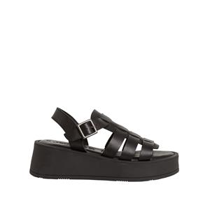 Tamaris Sandalen met plateauzool, leer