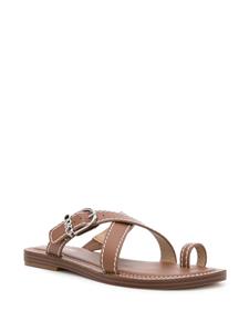 Michael Michael Kors Ashton leather slides - Bruin