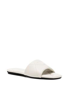 Emporio Armani Slippers met open neus - Wit