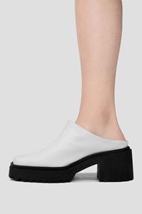 BOHEMA Damen vegan Squared Mules Weiß