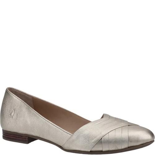 Hush Puppies Womens/Ladies MARLEY Metallic Leather Ballet Shoes