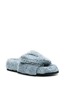 Nº21 Slippers van badstof - Blauw