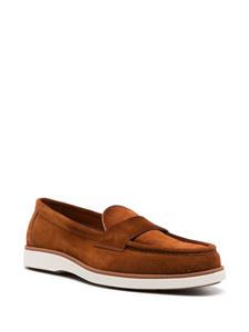 Santoni Suède loafers - Bruin