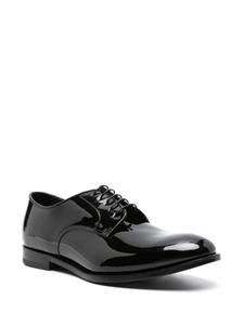 Doucal's Derby schoenen van lakleer - Zwart