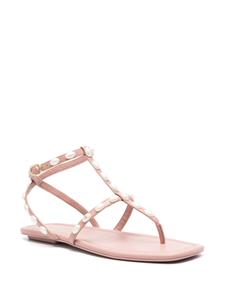 Stuart Weitzman Pearlita flat sandals - Roze