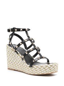 Valentino Garavani Rockstud sandalen met open neus 100 mm - Zwart
