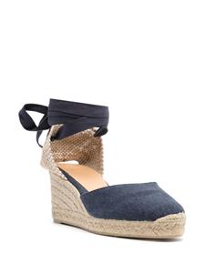 Castañer Carina espadrilles met sleehak - Blauw