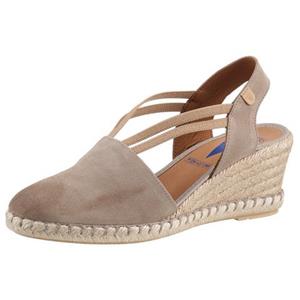 VERBENAS Sandaaltjes Maika Mahon zomerschoen, sandaal, keilhak, met jute bekleding
