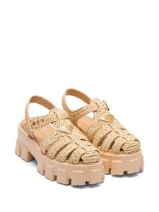 Prada Sandalen met franje - Beige