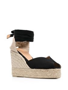 Castañer Bilina espadrilles met sleehak - Zwart