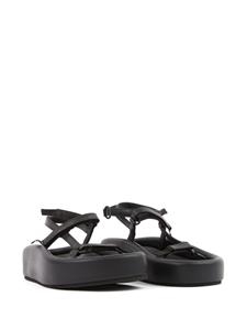 MM6 Maison Margiela Webbing leren sandalen - Zwart