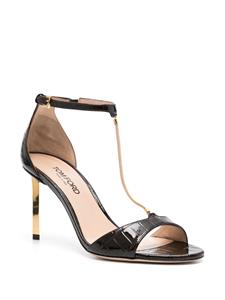 TOM FORD 85 mm sandalen verfraaid met ketting - Bruin