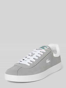 Lacoste Leren sneakers met labelpatch en logoprint, model 'BASESHOT'