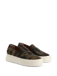 giuseppezanotti Giuseppe Zanotti Gz Mike Sign slip-on sneakers - Zwart