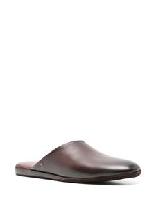 Santoni Beachy leren slippers - Bruin