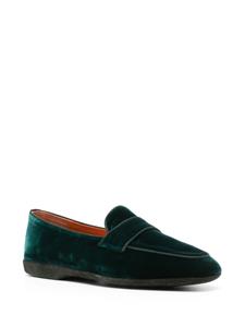 Santoni Fluwelen slippers - Groen