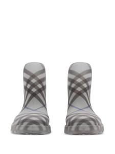 Burberry Marsh geruite enkellaarzen - Grijs