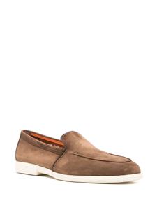 Santoni Malibu suède loafers - Bruin