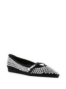 Premiata Ballerina's verfraaid met studs - Zwart