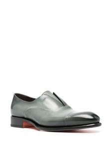 Santoni Carter leren bootschoenen - Groen