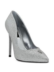 Philipp Plein 120mm glittered pumps - Zilver